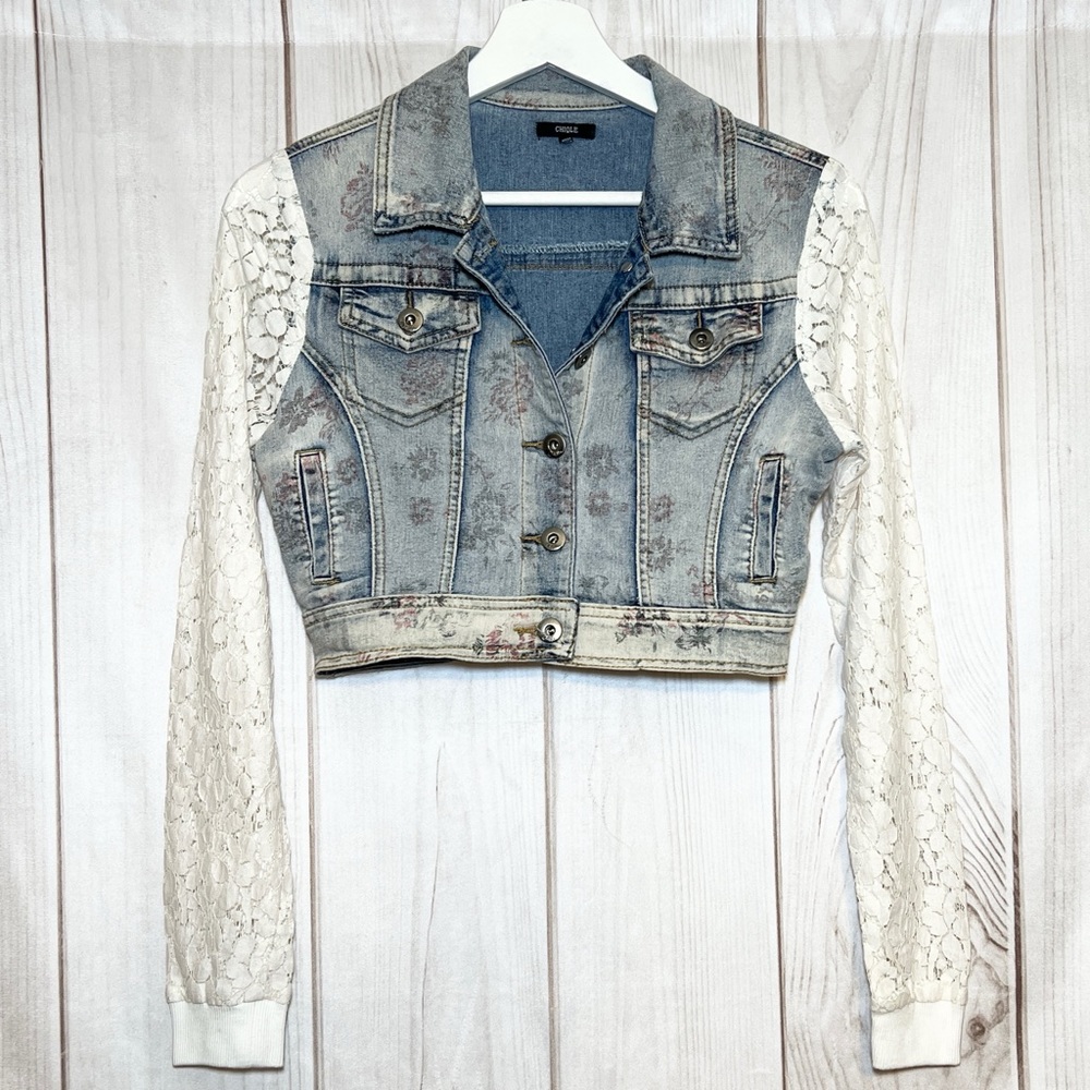 Cropped Denim Jacket - Picture 5 of 6